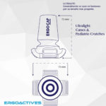 כיפת קצה טיפ לקב ומקל הליכה ארגוקפ UltraLite